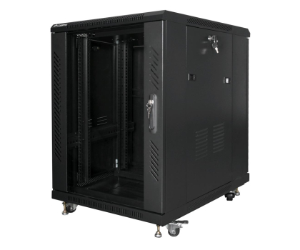 Szafa RACK LANBERG Szafa stojąca 19cali 15U 600X800mm czarna FF01-6815-12B